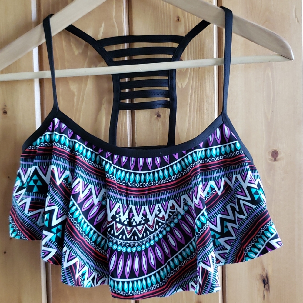Apt 9 Bikini Halter Swim top multi color medium